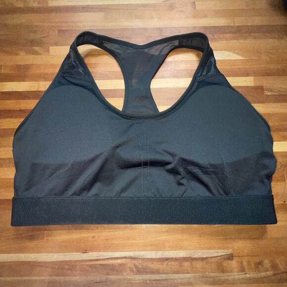 Reebok Lux Vector Medium Impact Racerback Bra black 3X - Picture 5 of 8